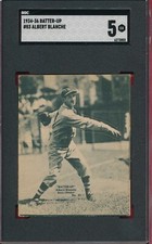 SGC 5 EX R318 ALBERT BLANCHE 1934-36 BATTER-UP #83 GRADED VINTAGE STAND-UP TPHLC