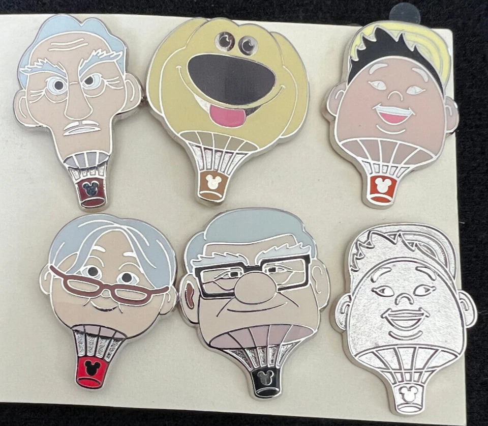 Complete Set of Disney Pixar Up Hot Air Balloons 2014 Hidden Mickey Pins - Image 1 of 1