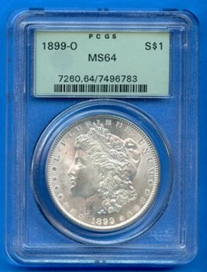 1899 O PCGS MS64 Morgan Silver Dollar $1 US Mint Coin 1899-O MS-64 OGH - Picture 1 of 3