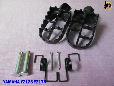 Fit Yamaha YZ125 YZ175 Rear Foot Peg Set 2Pcs. "Black"   *nan3742* Foto 1 de 4
