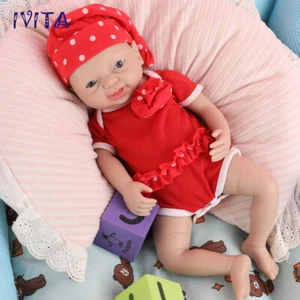 IVITA Realistische Reborn Baby Mädchen Newborn Voll Fest Silikon Puppe Vivid Baby - Bild 1 von 12