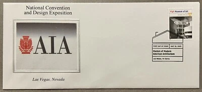 2005 AIA VEGAS FDC COVER NATIONAL CONVENTION DESIGN CONVENTION MUSEUM ART STAMP - Image 1 of 2