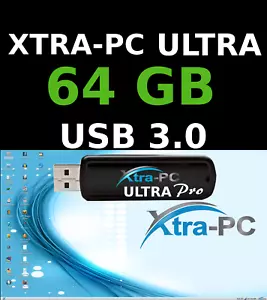 XTRA-PC ULTRA PRO 64 GB USB, Antivirus Protection built in, For any PC or Mac. - Picture 1 of 8