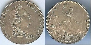 Jeton - LOUIS XV académie royale des inscriptions et belles lettres argent 8 gr - Picture 1 of 1