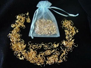 Bundle of 100 - Vintage 22mm Chandelier Lamp ROSE Brass/Gold Plated Connectors - Picture 1 of 1