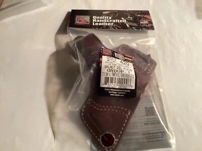 Triple K 420holster S&W K/L frame fits all barrel lgths belt slide with snap NEW - Image 1 of 4