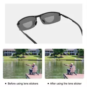Lenses Bifocal Liquid Silicone Reusable Reading Stick-on Magnification-NICE - Picture 1 of 24