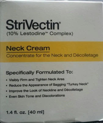 StriVectin Neck Cream - Firm & Tighten - 10% Lestodine - 1.4oz. - NIB - Image 1 of 4