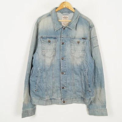 Veste en jean homme PME LEGEND taille 3XL (XXXL) bleu bouton devant coton - Photo 1/4