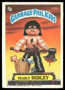 1986 Topps Garbage Pail Kids Series 4 #137b Deadly Dudley EX - Picture 1 of 2