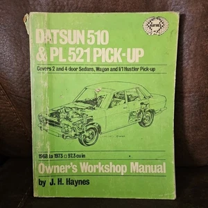 1968-1973 Datsun 510 & PL 521 Pick-up Truck Haynes Repair Manual PL510 WPL510 - Foto 1 di 16