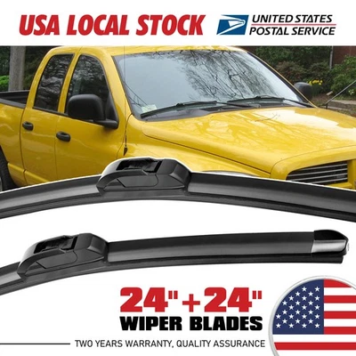 PARA DODGE RAM 2500 2002-2008 limpiaparabrisas delantero izquierdo y derecho - 24"+24" Foto 1 de 4