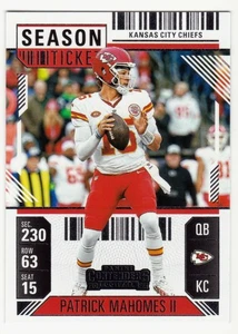 Boleto de temporada 2024 Panini Contenders #50 Patrick Mahomes II Kansas City Chiefs - Imagen 1 de 2