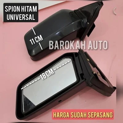 PAR DE ESPEJOS RETROVISORES LATERALES NEGROS TOYOTA COROLLA DX KE70 E70 TE71 AE 1979-1983 Foto 1 de 4