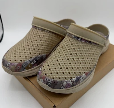 Skechers Foamies Go Walk Puppy Party Clog Taupe Multi Women's 8 GC Dog Lovers - Image 1 of 4