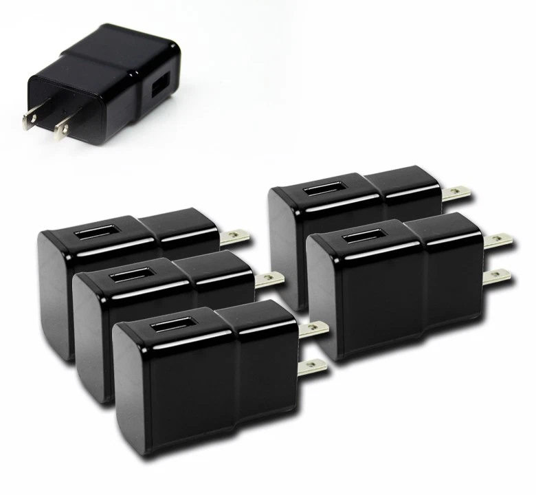 5X USB WALL ADAPTER POWER CHARGER 2A BLACK GALAXY TAB 8.0 10.1 NOTE S4 S3 NEXUS - Image 1 of 1