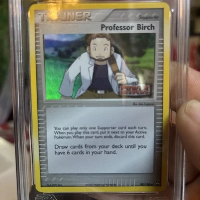 2007 Pokemon EX Power Keepers Professor Birch Reverse Holo 80 - Image 1 of 4
