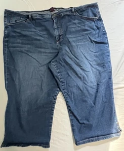 Übergröße 24 Stretchy Denim AMANDA Stretchy Caprihose blau Jeans GLORIA VANDERBILT - Bild 1 von 5