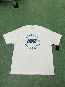 Nike Herren Athletic Department Graphic T-Shirt Gr. XL weiß/blau Sport NEU - Bild 1 von 11