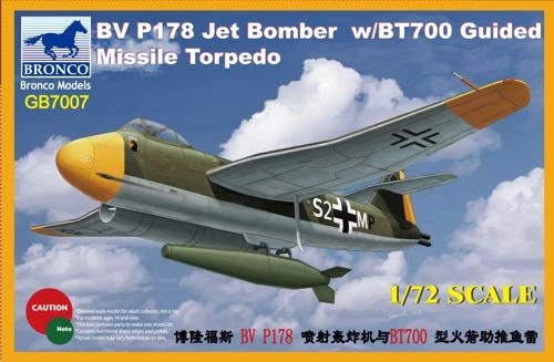 Bronco Models GB7007 1:72 Blohm-und-Voss Bv-P.178 Dive Bomber Jet with BT700 Gui - Image 1 of 1