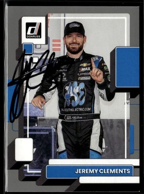 Signed 2023 Donruss #92 Jeremy Clements Silver IP Auto - Image 1 of 2