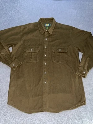 Vintage Cabelas Shirt Men XL Brown Chamois USA Made Heavyweight Deer Hunting - Image 1 of 4