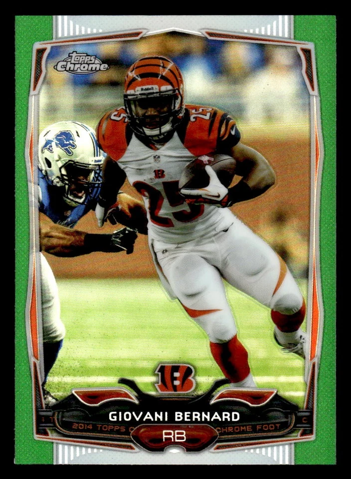 2014 Topps Chrome #63 Giovani Bernard Green Refractor BENGALS - Image 1 of 2