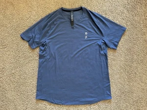 Size XL - Lululemon x Peloton License To Train Lightweight Gym T Shirt Blue New - Picture 1 of 9