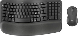 Logitech Wave Keys MK670 Combo [FRENCH] Wireless Ergonomic Keyboard M650 L Mouse - Picture 1 of 7