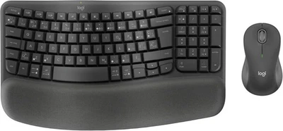 Logitech Wave Keys MK670 Combo [FRENCH] Wireless Ergonomic Keyboard M650 L Mouse - Image 1 of 4