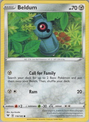 Beldum Common SWSH04: Vivid Voltage 116/185 LP - Image 1 of 2