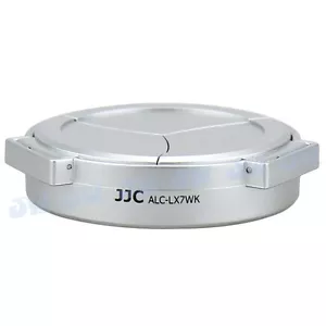 JJC Silver Auto Open Lens Cap for Panasonic Lumix LX7 Leica D-Lux6, fits Filter - Picture 1 of 8