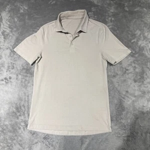 Lululemon Shirt Herren mittelgrau gestreift Polo Evolution Performance Stretch - Bild 1 von 7
