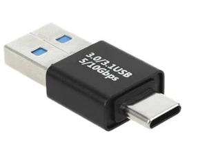 USB-C 3.1 Male to USB 3.0 Type A Male Data Sync Adapter Converter - Picture 1 of 3