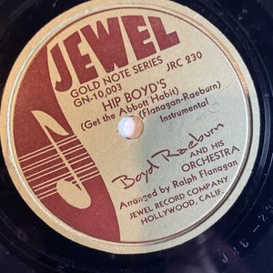 10" 78 RPM-Boyd Raeburn-The Man With the Horn/Hip Boyd's/Jewel JRC 230 - Foto 1 di 4