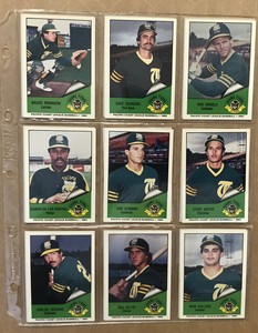 1984- Tacoma Tigers (ATHLETICS / A'S) Team Set    Cramer
