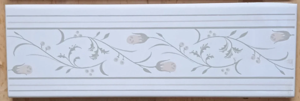 Listello Fiore Rosa 6,5x20 Bagno Cucina - Immagine 1 di 1