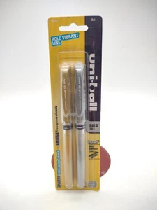 Sanford Un-ball Gel Impact 2005 Bold Impact 1.0mm Gold Silver Pens NOS NEW - Picture 1 of 2