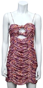 ZARA Womens Lovely Purple Strappy Zip Up Bodycon Sleeveless Dress UK XS - Picture 1 of 2