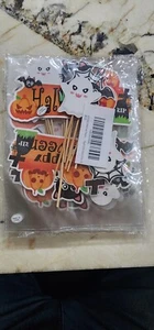 49Pcs Halloween Cake Toppers Ghost Bat Pumpkin Kids Party Decorations - Picture 1 of 3