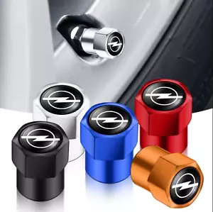 4PCS Opel Tire Valve Caps-Anti Theft Aluminum Wheel Tyre Stem Air Covers for Car - Picture 1 of 16