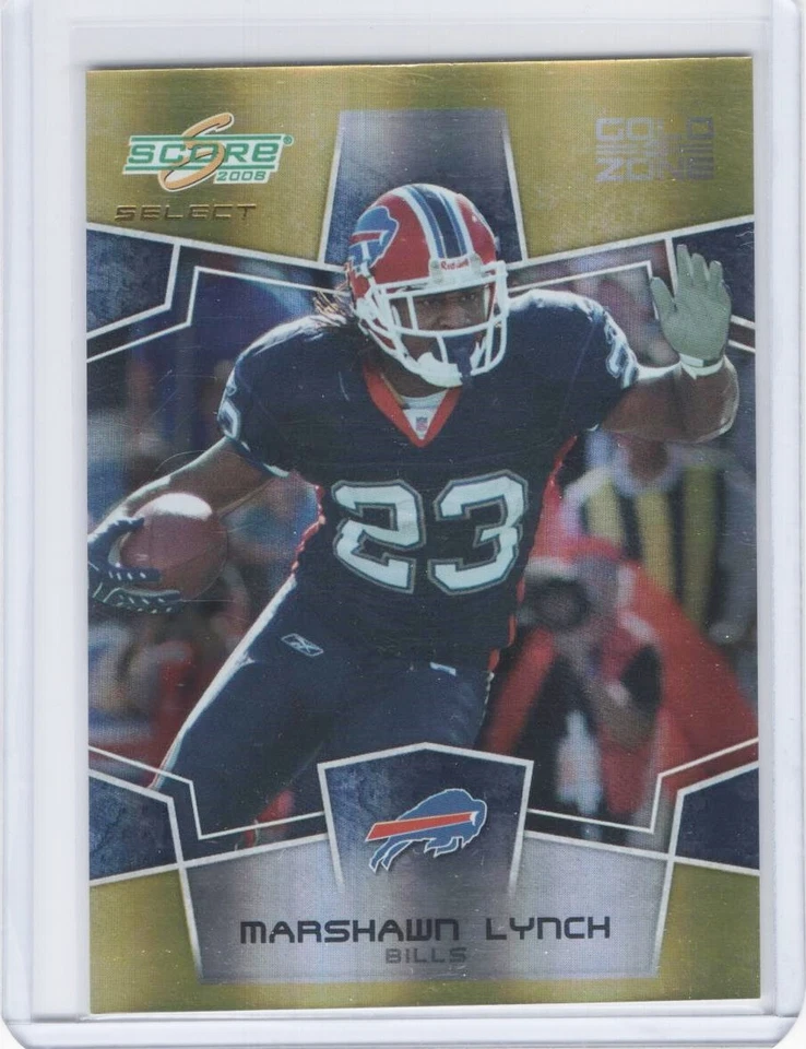 2008 Score Select Gold Zone #31 Marshawn Lynch 14/50 - Image 1 of 2