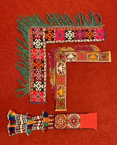 Uzbekistan Afghan Lakai Silk Embroidery Yurt Decoration Vintage Folk Art VG cond - Picture 1 of 8