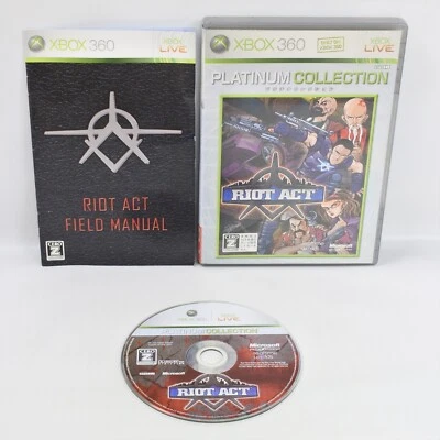 RIOT ACT Platinum Collection Xbox 360 For Japan System xb - Image 1 of 3