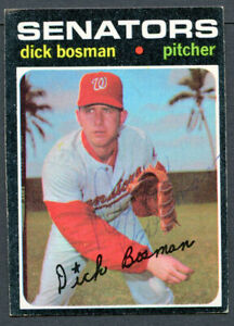 Dick Bosman #60 signed autograph auto 1971 Topps Baseball Trading Card