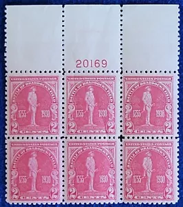 *US Mint Plate Blocks by WB. Braddock Plate Block MNH Scott #688 - Picture 1 of 2