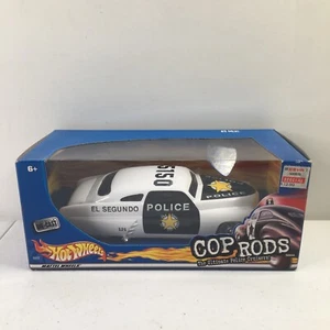 Vintage Hot Wheels Cop Rods '49 Merc 1:24 Scale Diecast El Segundo Police NOS - Picture 1 of 7