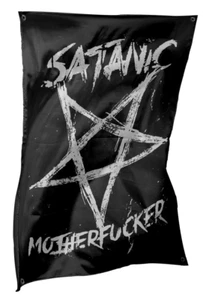 BLACKCRAFT CULT Satanic M*therF*cker Flag - Picture 1 of 3