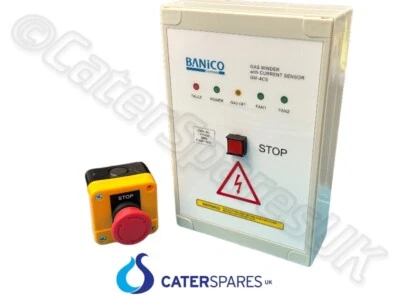 BANICO COMMERCIAL GAS INTERLOCK CONTROL PANEL AMPERAGE MONITOR FOR PUB TAKEAWAY ETC