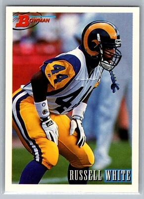 1993 TOPPS BOWMAN CARD # 177 Russell White - St. Louis Rams - Image 1 of 2
